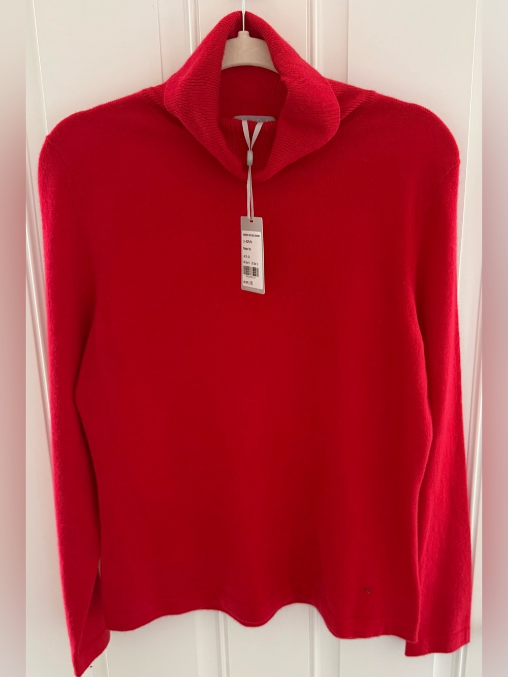 NWT Pure Collection 100% Cashmere Red Turtleneck Sweater